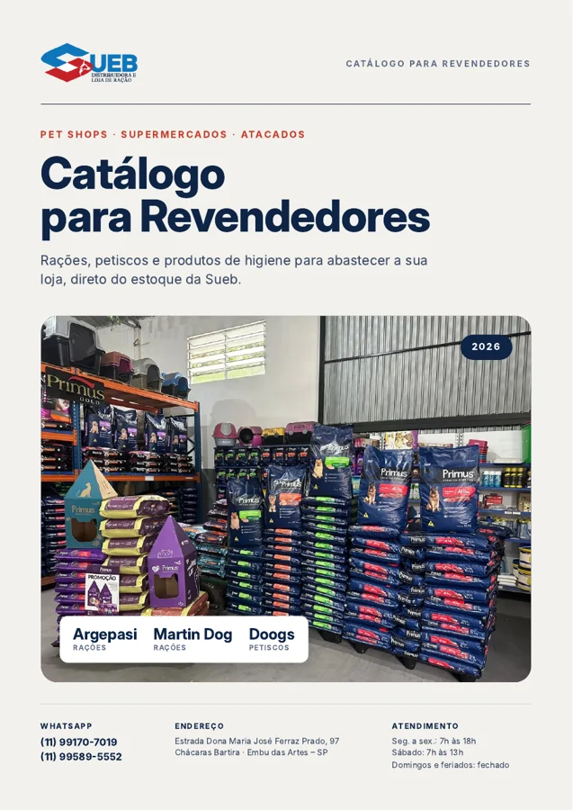 Primeira página do catálogo para revendedores