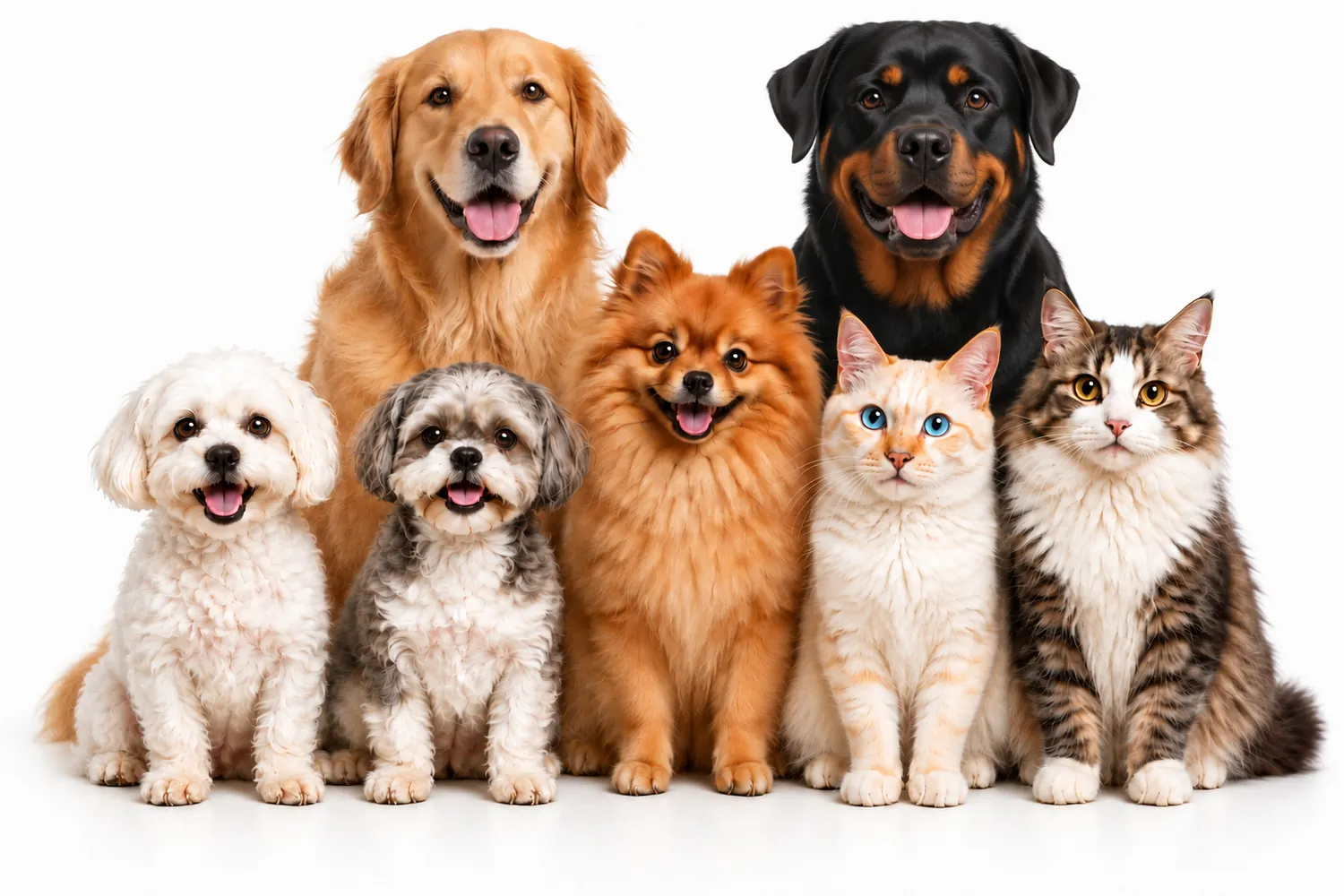 Cães e gatos